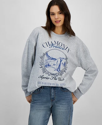 Self Esteem Juniors' Apres Ski Club Graphic Crewneck Sweatshirt