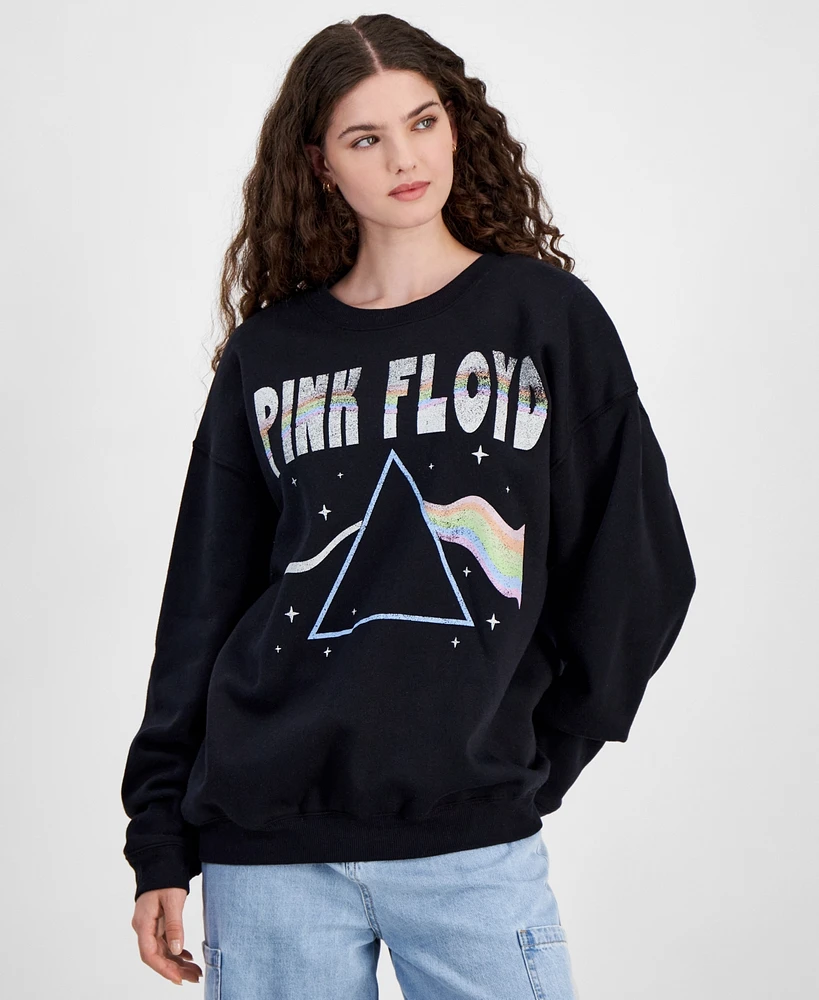 Grayson Threads, The Label Juniors' Pink Floyd Crewneck Sweatshirt