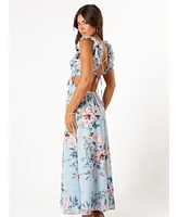 Petal and Pup Women's Lucah Frill Shoulder Maxi Dress