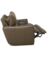 Jekyns Leather Power Sofa, Created for Macy's