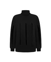 Nocturne Women's Knitted Sweater with Cut-Out Detail