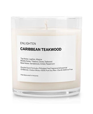 Enlighten Candles Caribbean Teakwood Sandalwood Candle