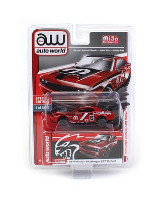 Auto World 1/64 2019 Dodge Challenger Srt Hellcat Mopar, Red, Mijo Exclusives CP7943