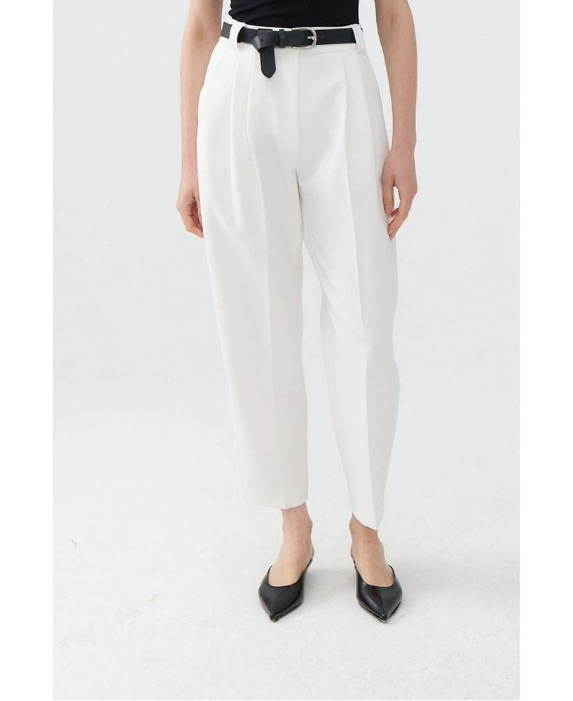 Nocturne Women's High Waist Pleated Pants