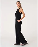 Rebody Active Women's That's a Wrap Wide Leg Scuba Jumpsuit