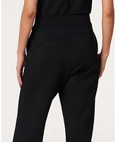 Rebody Active Women's That's a Wrap Wide Leg Scuba Jumpsuit