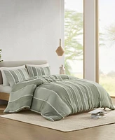 Ink+Ivy Striped Shay 3-Pc. Duvet Cover Set