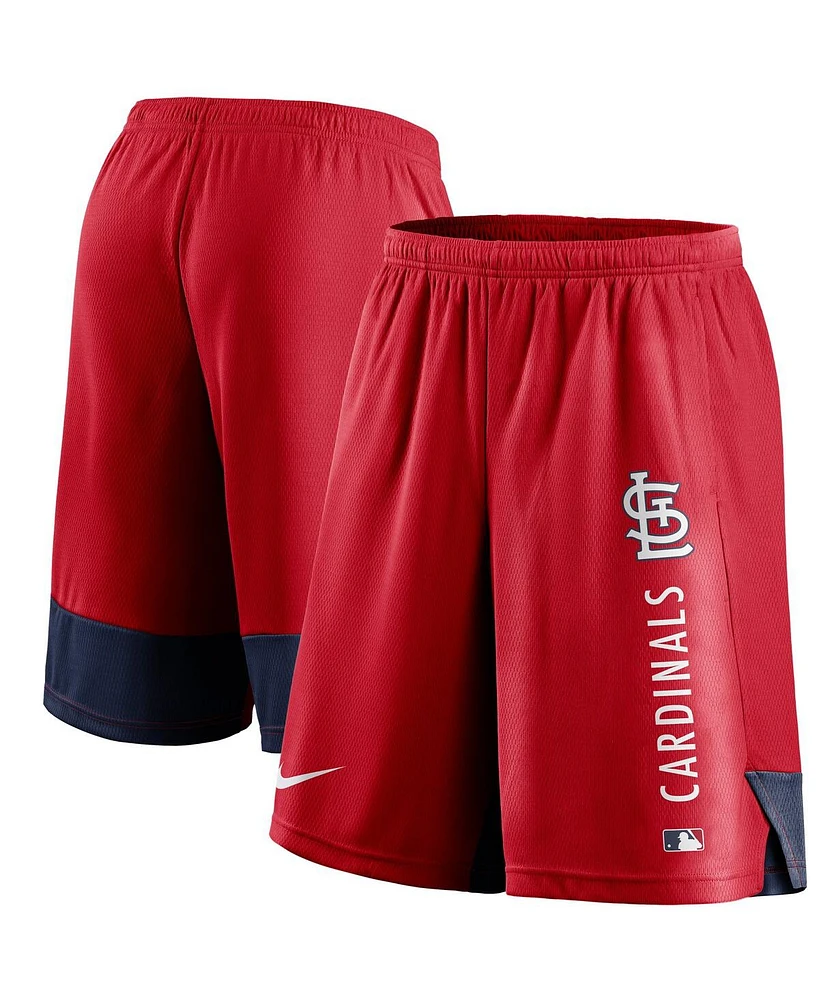 Nike Men's Red St. Louis Cardinals Authentic Collection Training Performance Shorts