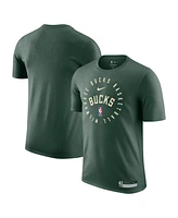 Nike Men's Hunter Green Milwaukee Bucks 2024/25 Legend On-Court Practice Performance T-Shirt