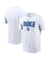 Nike Men's White Duke Blue Devils Local Ultimate Chant T-Shirt