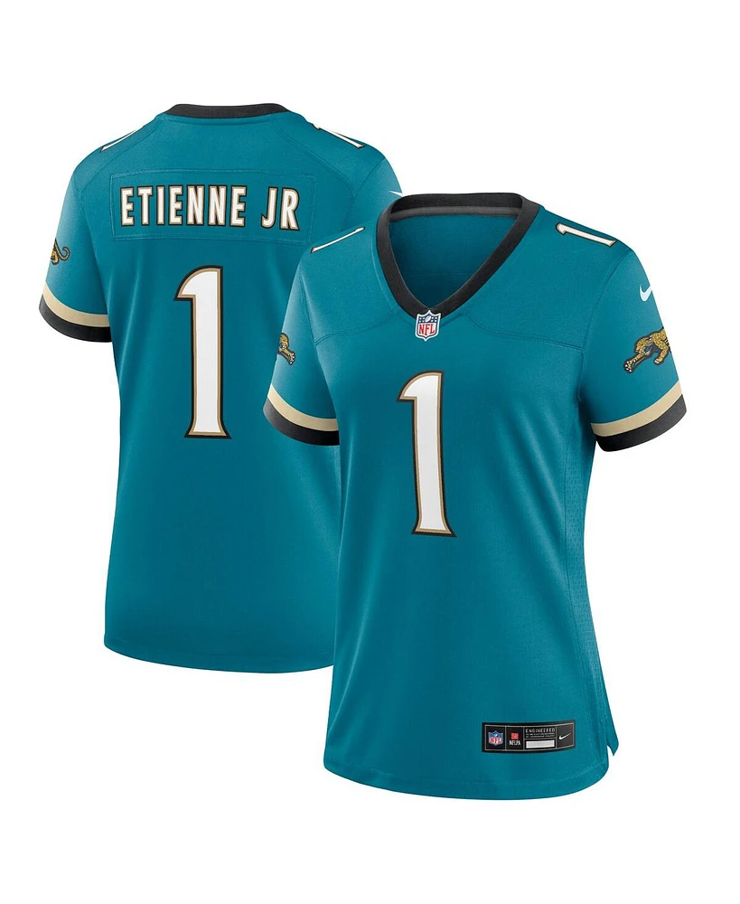 Nike Women's Travis Etienne Jr Teal Jacksonville Jaguars Prowler Throwback Game Jersey