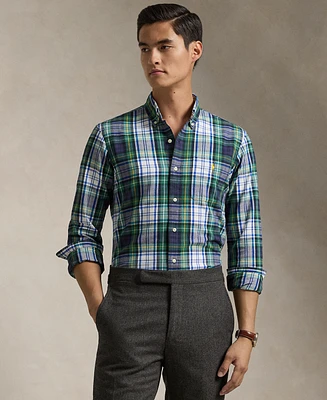 Polo Ralph Lauren Men's Classic-Fit Plaid Brushed Oxford Shirt