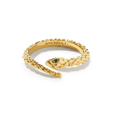 Ana Luisa Gold Snake Ring - Cleo