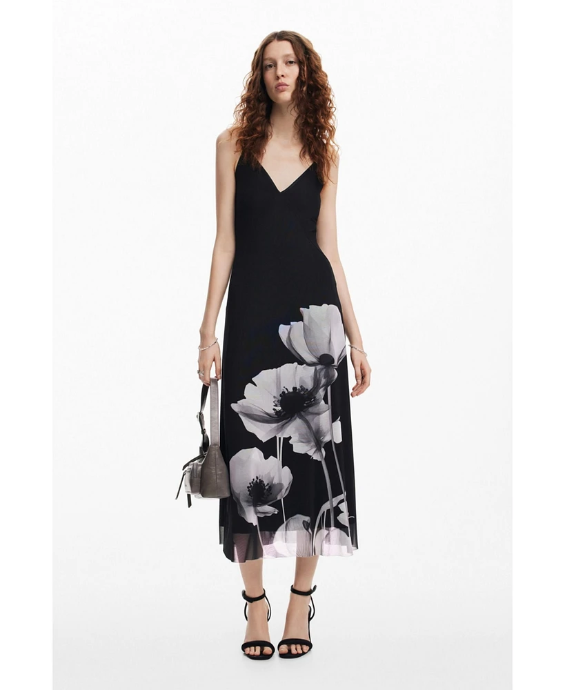 Desigual Women's Long poppy dress