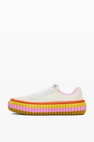 Desigual Women's Multicolor sole sneaker