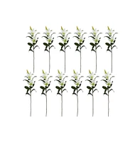 Slickblue Elegant Lily Artificial Flower for Classic Decor (Set of 12)