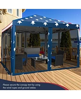 Skonyon 10 x 10 Feet Pop-up Canopy Tent Gazebo Canopy for Outdoor
