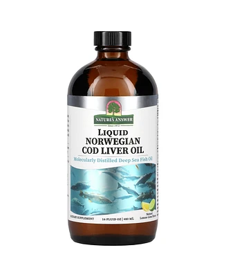 Nature's Answer Liquid Norwegian Cod Liver Oil Lemon-Lime