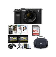 Sony Alpha a7C Mirrorless Camera with Fe 28-60mm Lens (Black) Essentials Bundle