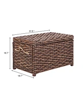 Jonathan Y Jacob Handwoven Wicker Storage Trunk