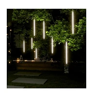 vidaXL Meteor Lights 8 pcs 2 ft Cold White 288 LEDs Indoor Outdoor