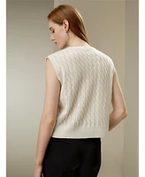 Sleeveless Cashmere Vest for Women
