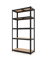 Costway 5 Tier Adjustable Garage Shelving Unit with 2000 lbs Max Load for Warehouse