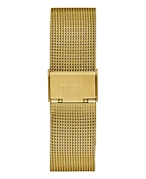 Guess Men's Analog Gold Tone Mesh Watch, 44mm