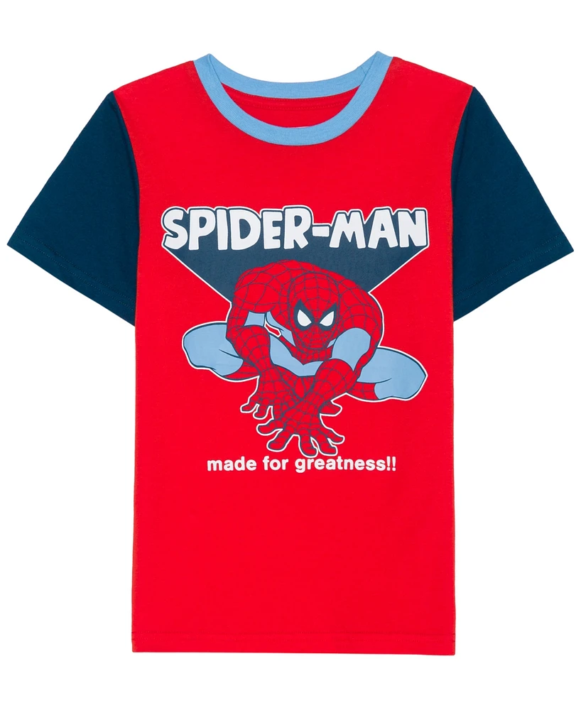 Spiderman Toddler and Little Boys Short Sleeve Graphic T-shirt