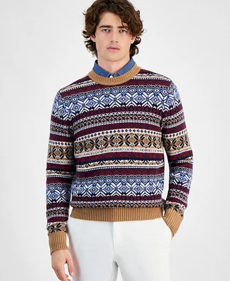 Tommy Hilfiger Men's Fair Isle Wool-Blend Sweater