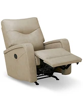 Trolan Leather Power Rocker Recliner, Created for Macy's
