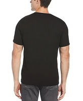 Perry Ellis Men's Rib Knit Crew Neck T-shirt