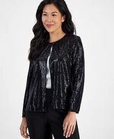 Ak Anne Klein Petite Shine Dot Jacket