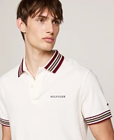 Tommy Hilfiger Men's Short Sleeve Striped-Trim Polo Shirt