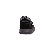 Muk Luks Men's Paul Printed Berber Suede Moccasin Slippers