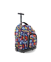 J World Boys Lollipop 16" Rolling Backpack with Insulated Lunch Bag
