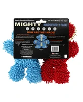 Mighty Jr Microfiber Ball Monster and Elephant 2 Pack, Dog Toy