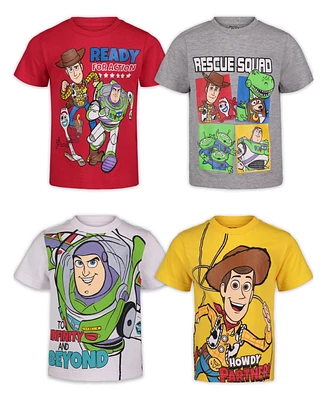 Toy Story Toddler Boys 4 Pack T-Shirts