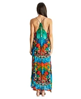 La Moda Clothing Women's Scoop neck t- back maxi dress