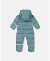 Deux par Baby Unisex One-Piece Compressible Snowsuit Ash Blue For