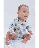 Harry Potter Baby Boys Hogwarts [SizeRangeDescription1] 5 Pack Long Sleeve Bodysuits [SizeDescription1]