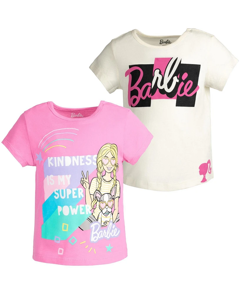 Barbie Toddler Girls Pack T-Shirts to