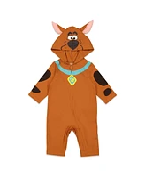 Scooby-Doo Boys Scooby Doo Zip Up Cosplay Coverall Newborn to Adult (0-6 Months - 2XL)