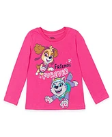 Paw Patrol Toddler Girls Everest Rubble Marshall 2 Pack Pullover T-Shirts to