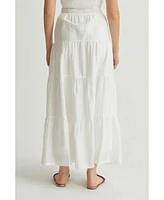 Crescent Women's Daisy Tiered Maxi Skirt