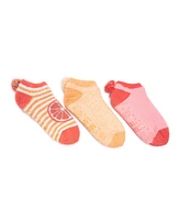 Muk Luks Women's Set of 3 Cozy Fruit Footies