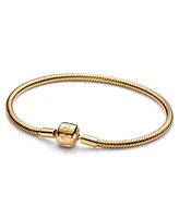 Pandora 14K Gold-Plated Barrel Clasp Snake Chain Bracelet