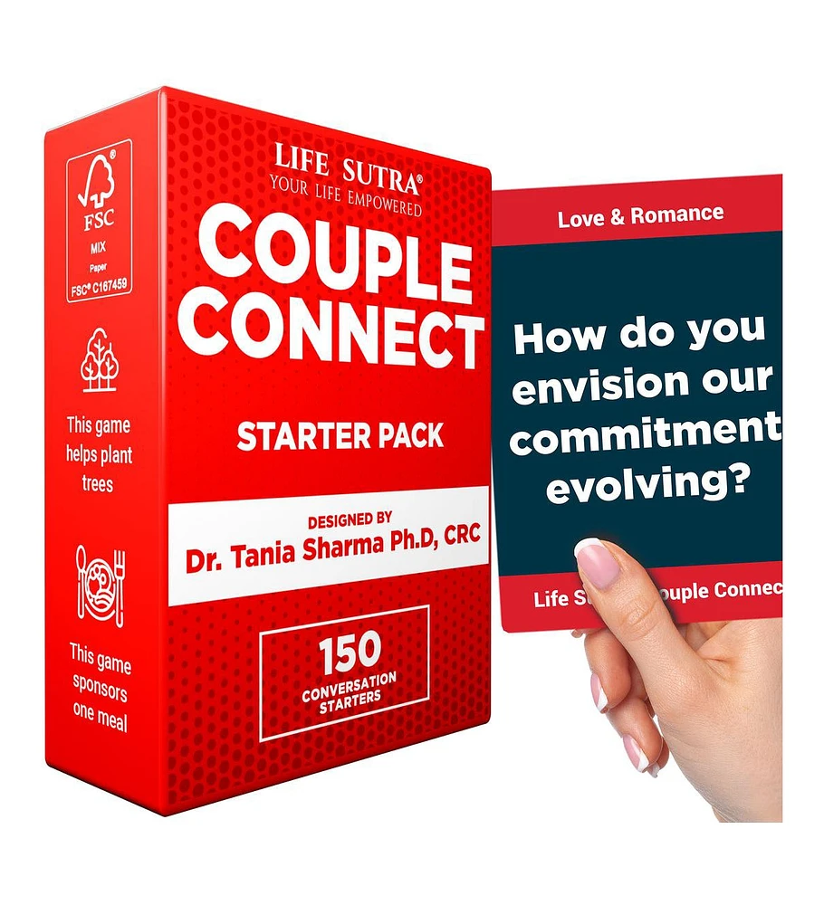 Life Sutra Couple Connect: 150 Intimate Conversations to Reignite Your Romance - Psychologist-Crafted Cards for Deeper Love & Understanding