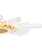 Cwi Lighting 2" Metal Collar Light Chandelier