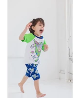 Disney Toddler Boys Mickey Mouse Lion King Pixar Cars Toy Story French Terry T-Shirt and Shorts Outfit Set to
